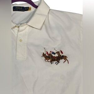 POLO Ralph Lauren Triple Pony #3 Polo Shirt - Mens Size 3XLT - White